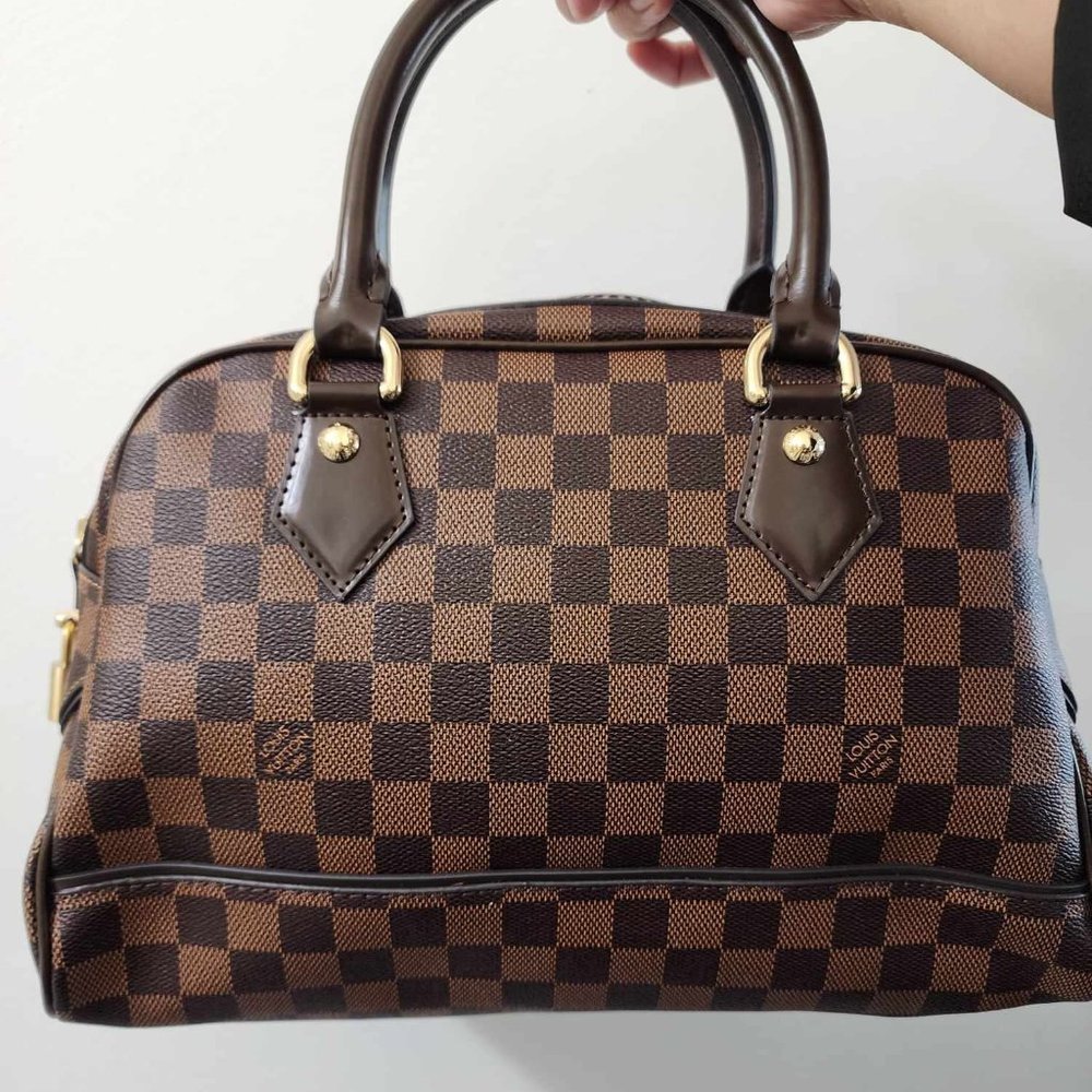 Brown checkered bag